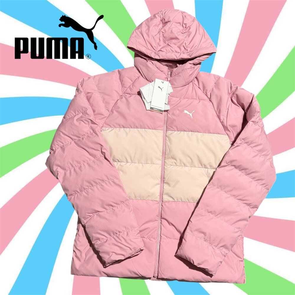 PUMA Synthetic Hooded Puffer Jacket - 688404_65 (Poised Pink)